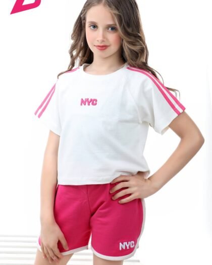 pink girls sporting set