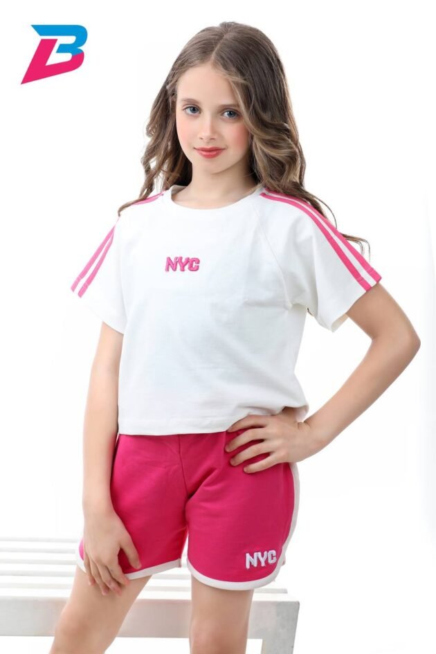 pink girls sporting set