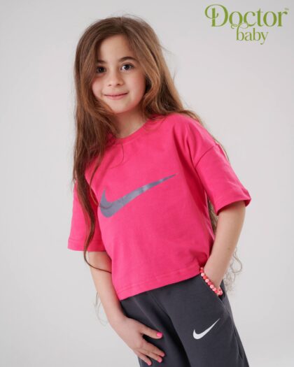 Pink & grey Nike set