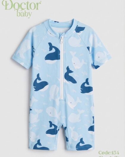 Baby blue sharks swimsuit